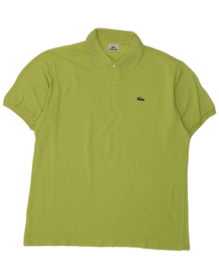 Lacoste Herren-Poloshirt, Größe 5, große grüne Baumwolle