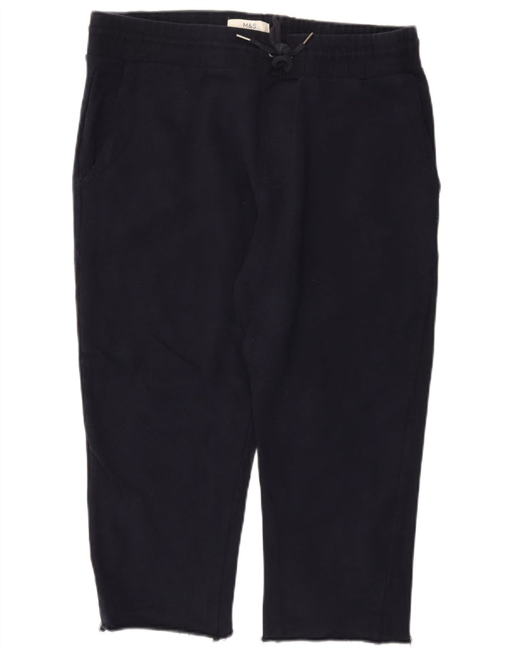 Marks & Spencer Crop-Trainingshose für Damen, Gr. 40, Marineblau