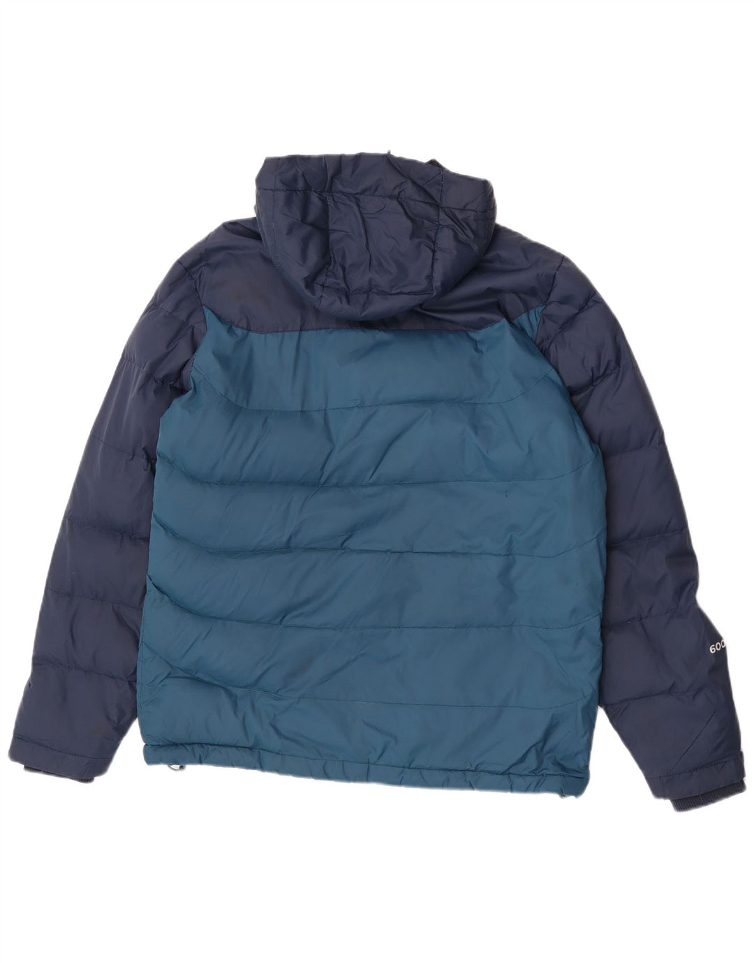 Mountain Warehouse Wattierte Herrenjacke mit Kapuze, UK 36, Klein, Blau, Farbblock