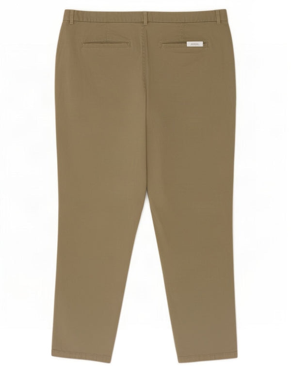 Marks & Spencer Damen gerade Chinohose UK 20 2XL W38 L29 Khaki