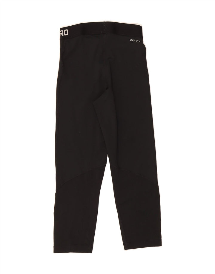 NIKE Womens Dri Fit Capri Graphic Leggings UK 6 XS  Black Polyester Vintage Nike and Second-Hand Nike from Messina Hembry 