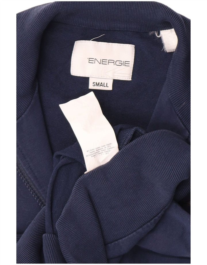 Energie Herren-Trainingsanzug-Oberteil, Jacke, Größe S, Marineblau, Colourblock-Baumwolle