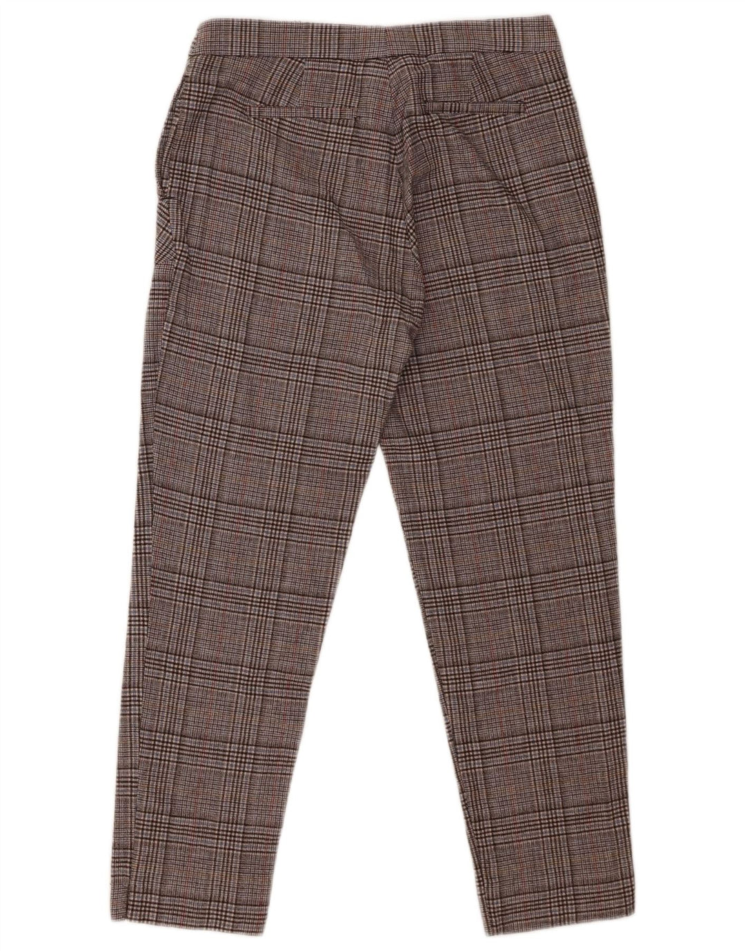 Trussardi Damen Tapered Cropped-Hose IT 42 Mittel W28 L25 Grau kariert