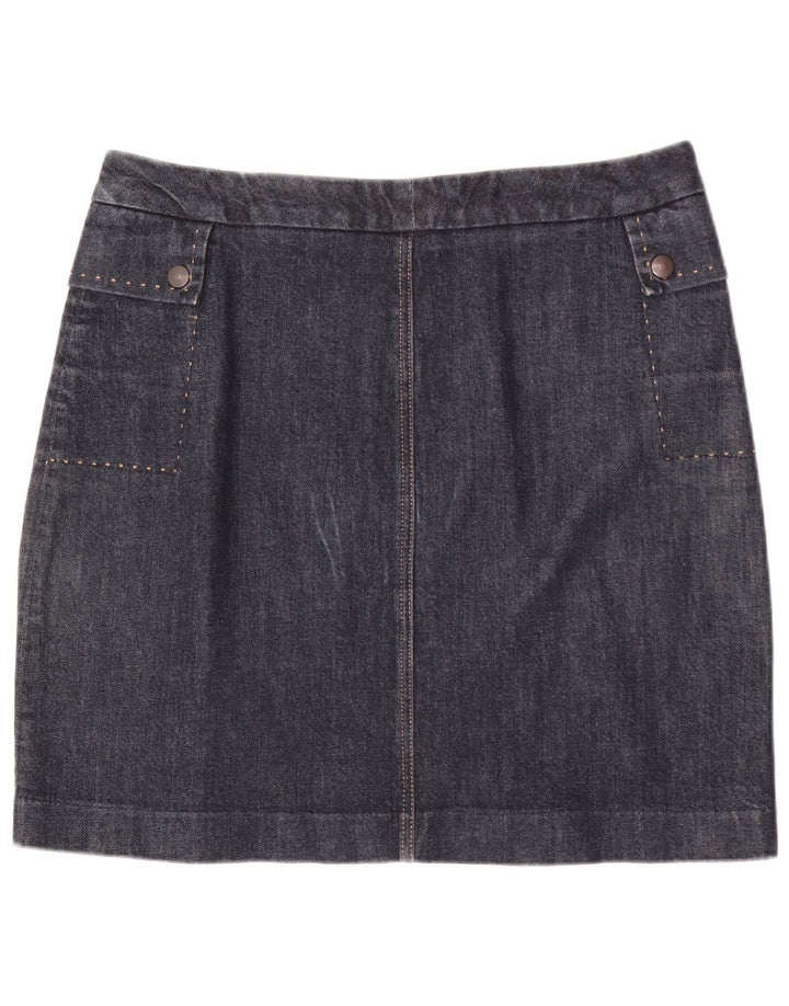 Tommy Hilfiger Damen Mini-Jeansrock W34 Large Blau