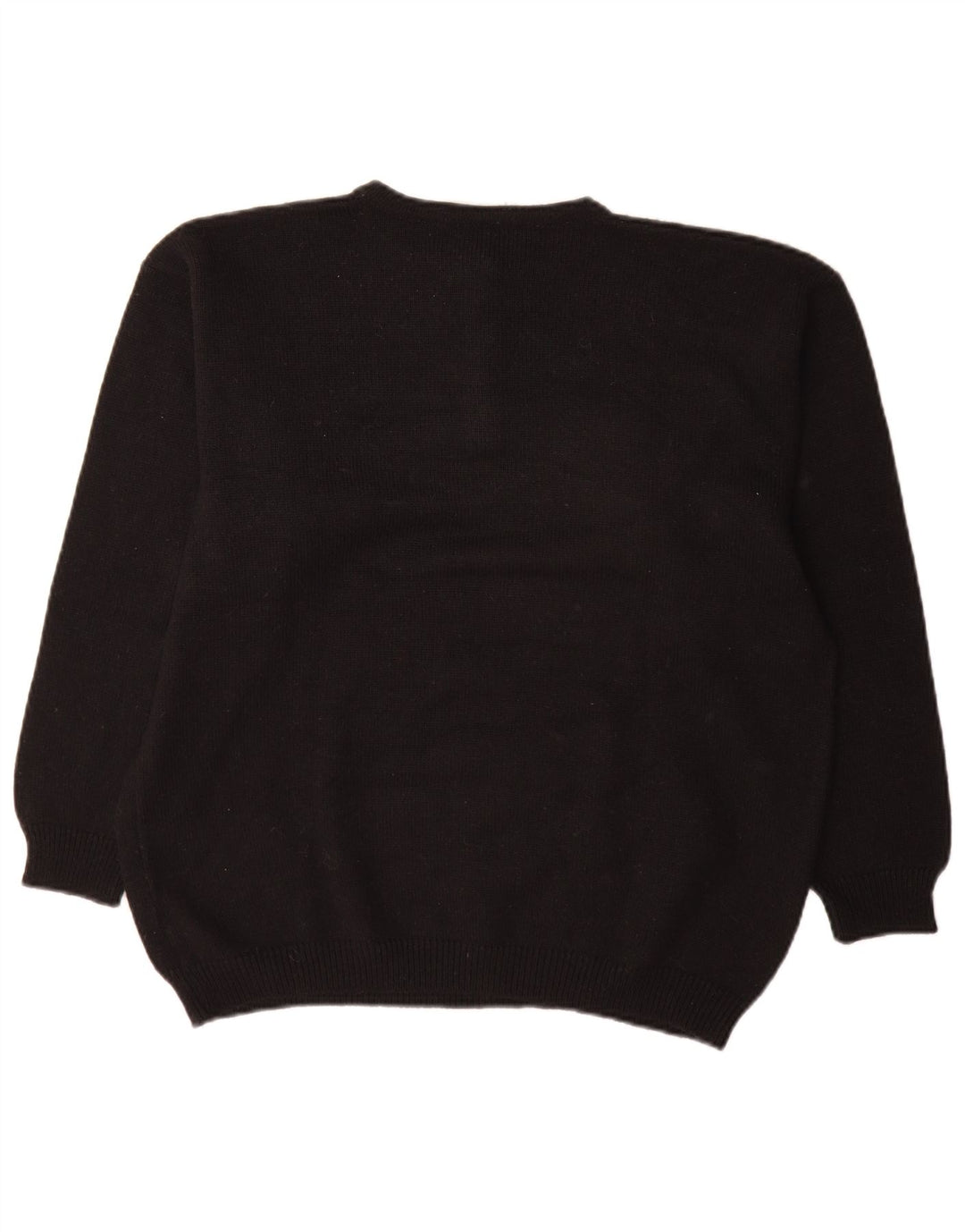 Baldini Damen-Pullover mit Knopfkragen, Gr. 42, Größe L, Schwarz, Argyle/Diamant