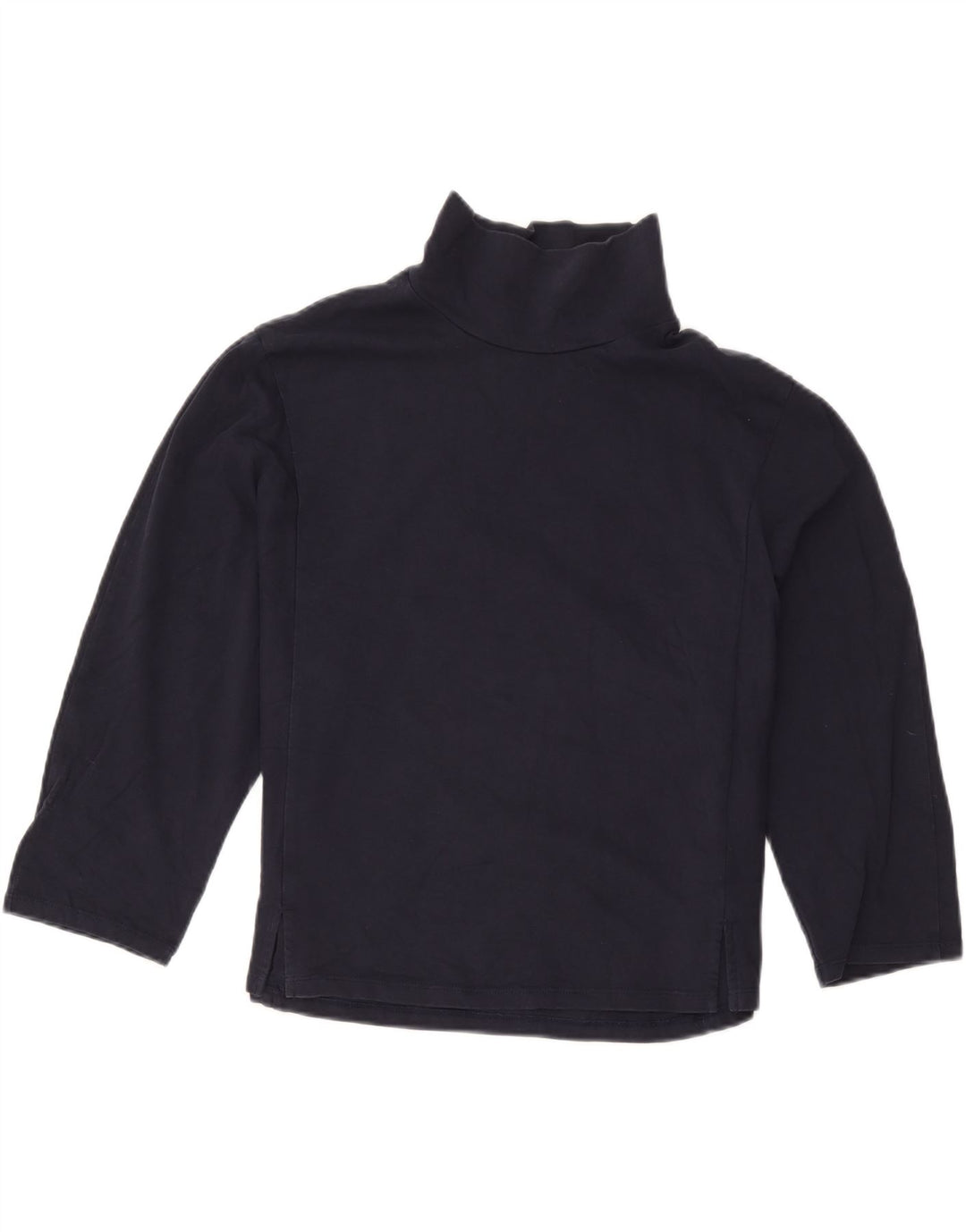 Marks & Spencer Damen-Top, 3/4-Ärmel, UK-Größe 12, mittelmarineblau, Baumwolle