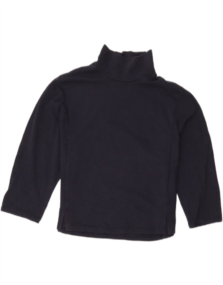 Marks & Spencer Damen-Top, 3/4-Ärmel, UK-Größe 12, mittelmarineblau, Baumwolle