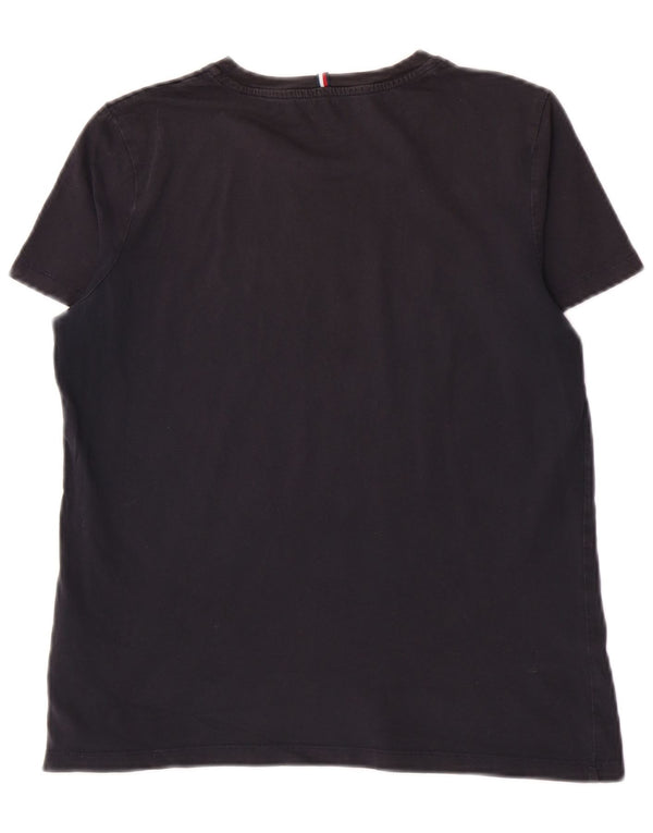 Tommy Hilfiger Grafik-T-Shirt für Damen, UK 10, Größe S, Marineblau, Baumwolle