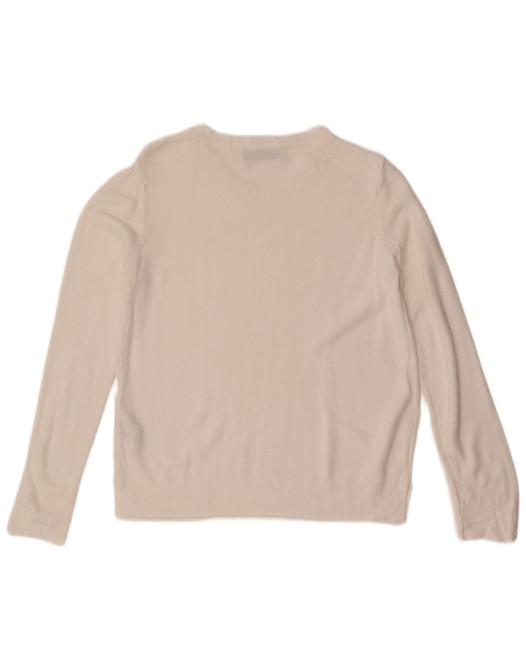 Marks & Spencer Damen-Pullover mit U-Boot-Ausschnitt, UK 14, Mittelweiß, Acryl