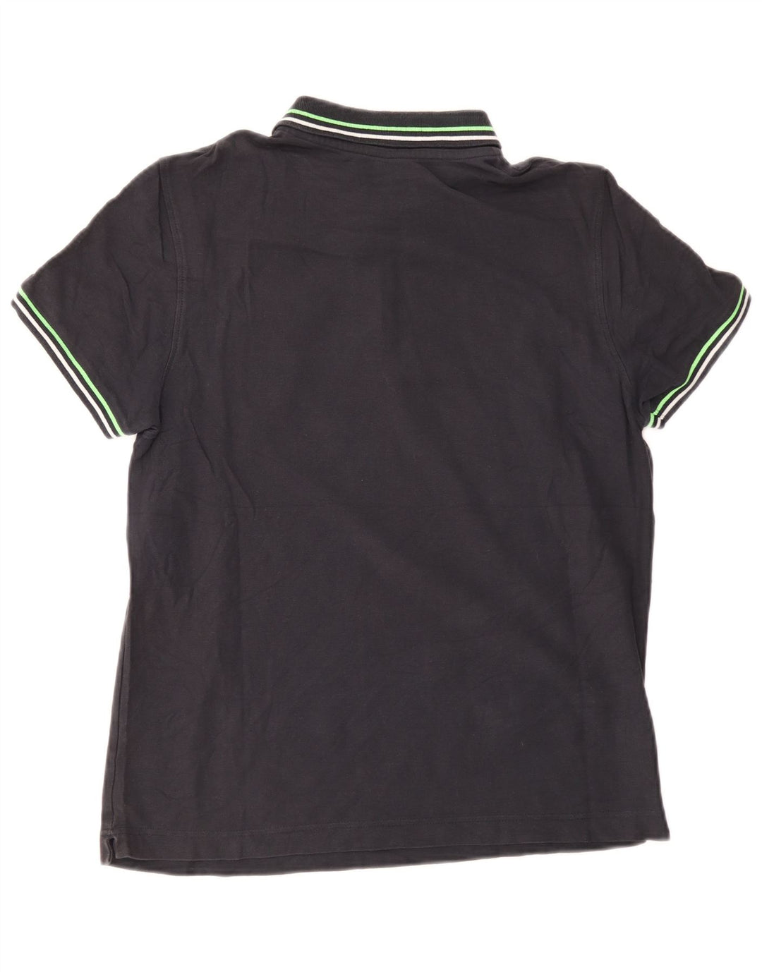 Lotto Herren-Poloshirt, mittelschwarz, gestreift, Baumwolle