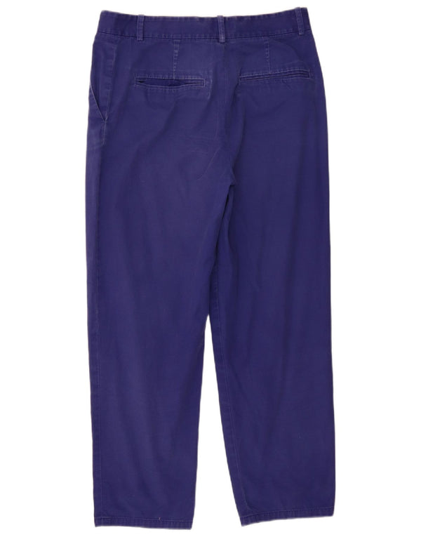 Cos Gerade Chino-Hose für Damen, UK 16, Größe L, W32, L26, Blau, Baumwolle
