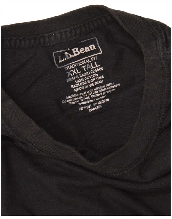 L.L.Bean Herren-T-Shirt, groß, 2XL, schwarze Baumwolle