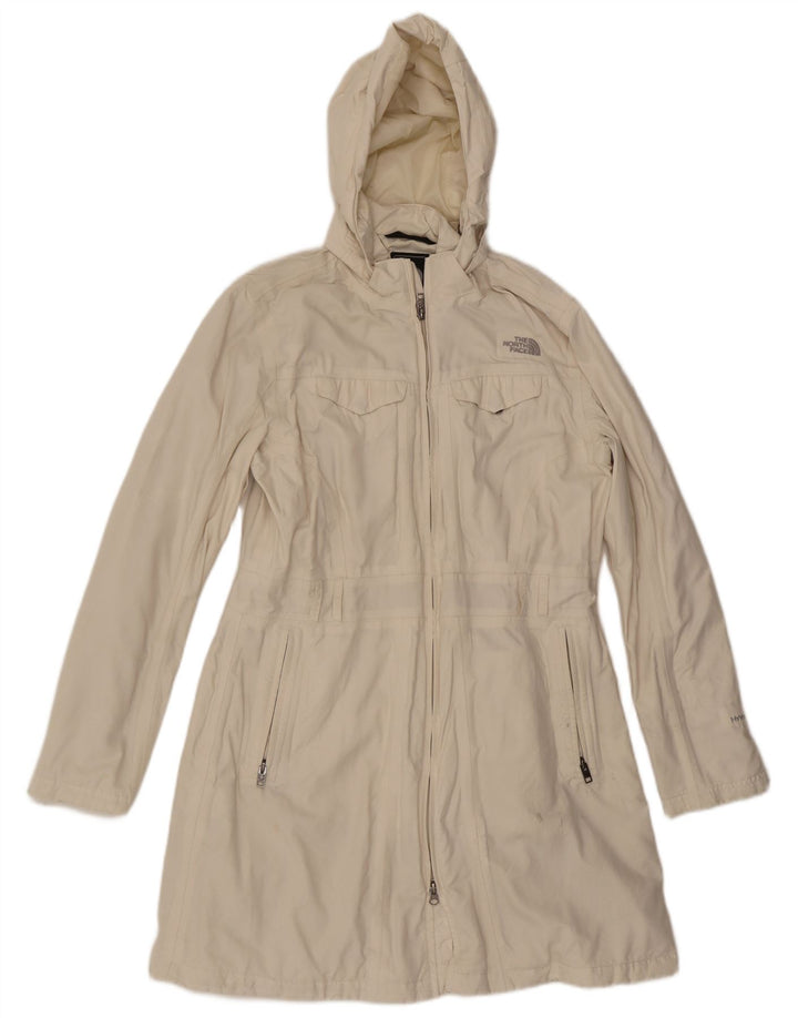 THE NORTH FACE Damen-Mantel mit Kapuze, UK 14, großes weißes Nylon