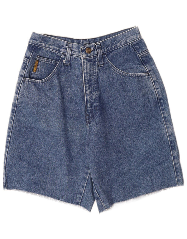 ARMANI Damen-Jeansshorts mit hoher Taille, W29, mittelblaue Baumwolle