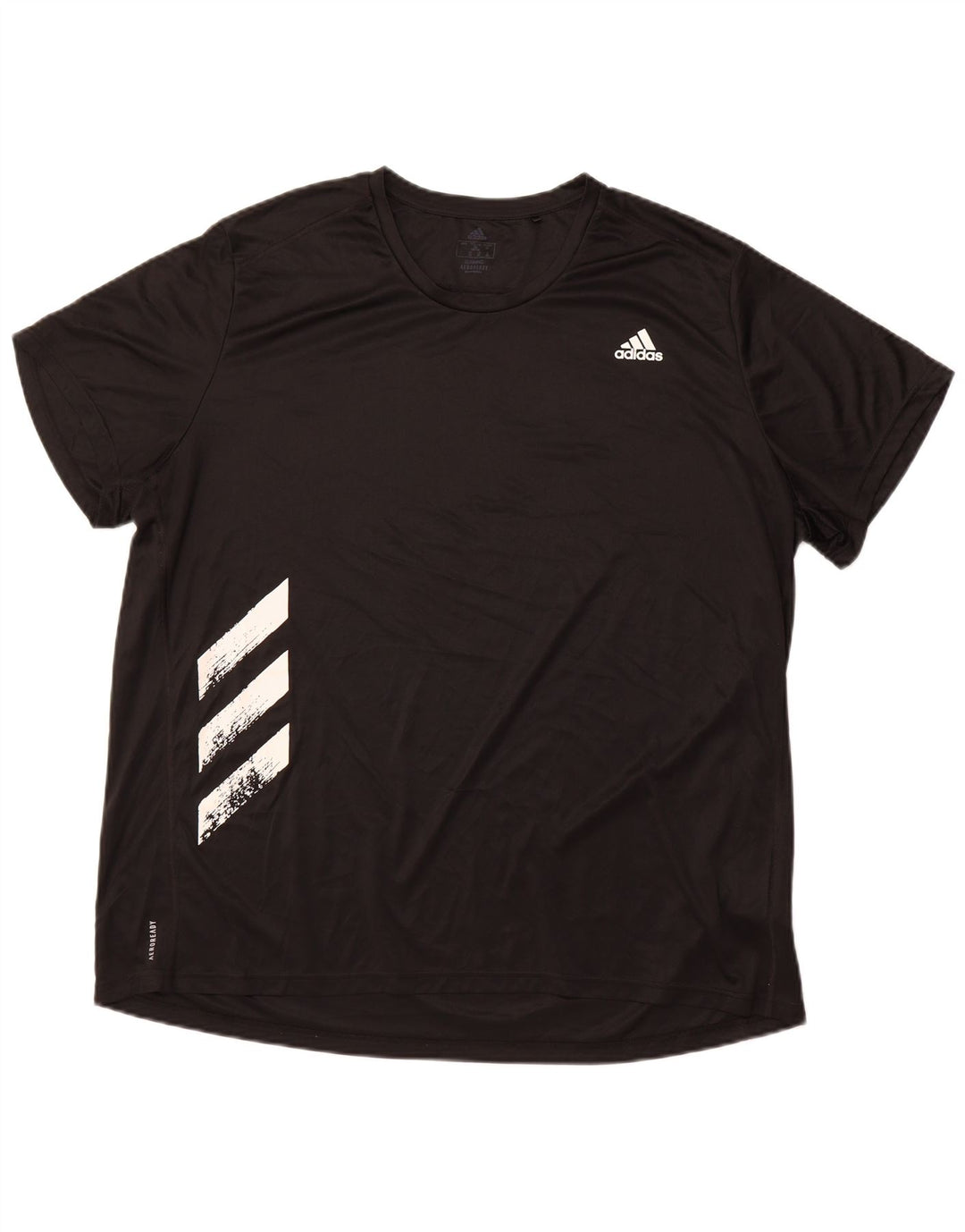 ADIDAS Herren Lauf-T-Shirt Top 2XL Schwarz Polyester Sport