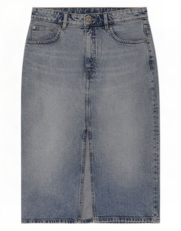 Zara Damen Jeansrock Medium W28 Blau