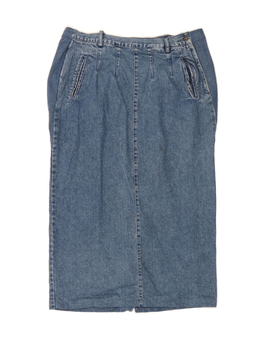 RUFF HEWN Womens Denim Skirt US 10 Large W36  Blue Cotton Vintage Ruff Hewn and Second-Hand Ruff Hewn from Messina Hembry 