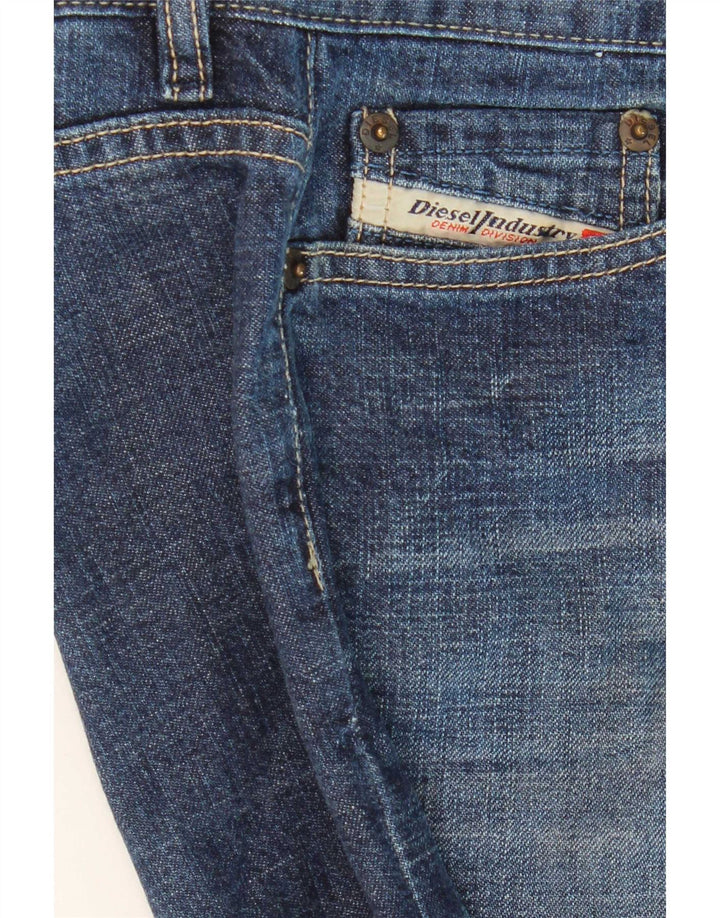 Diesel Damen Bootcut-Jeans W28 L32 Blaue Baumwolle