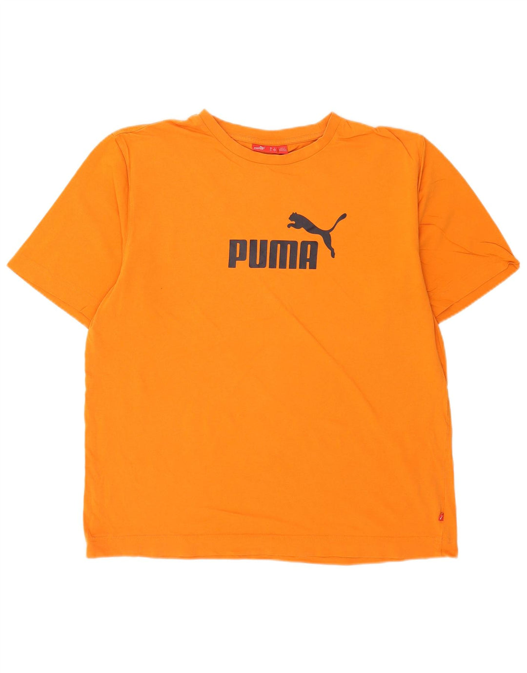 Puma Herren Grafik T-Shirt Top Large Orange