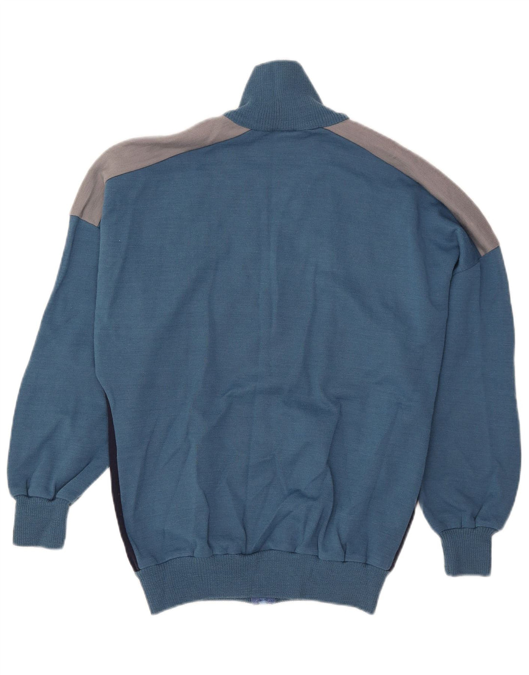 Vintage Herren-Trainingsanzug-Top-Jacke UK 42 Large Blue Colourblock