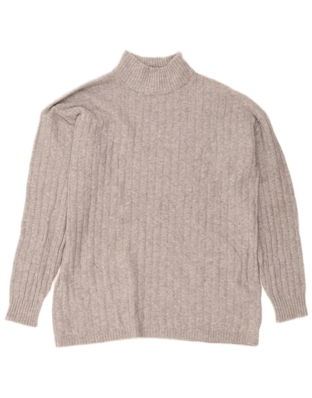 Eddie Bauer Damen Rollkragenpullover, groß, Größe 40, Mittelgrau