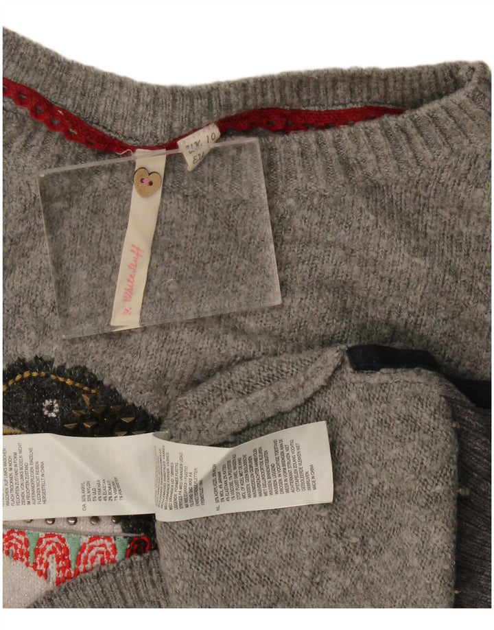 White Stuff Damen-Pullover mit U-Boot-Ausschnitt, Gr. 10, Größe S, Grau, Neuheit