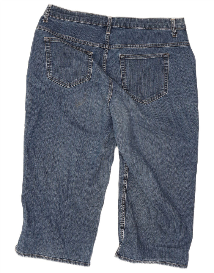 LEE Damen Riders Denim Bermuda Shorts W34 Large Blau