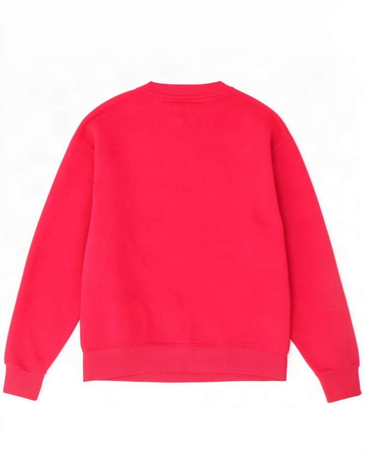 Tommy Hilfiger Herren-Sweatshirt mit Grafik, Größe S, rosa Baumwolle