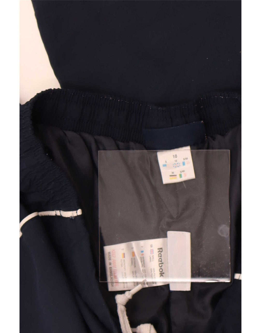 Reebok Damen Capri-Trainingshose, UK 10, Größe S, Marineblau, Polyester