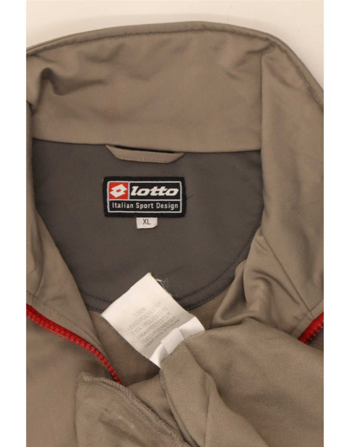 Lotto Herren Trainingsanzug Oberteil Jacke XL Grau Polyester