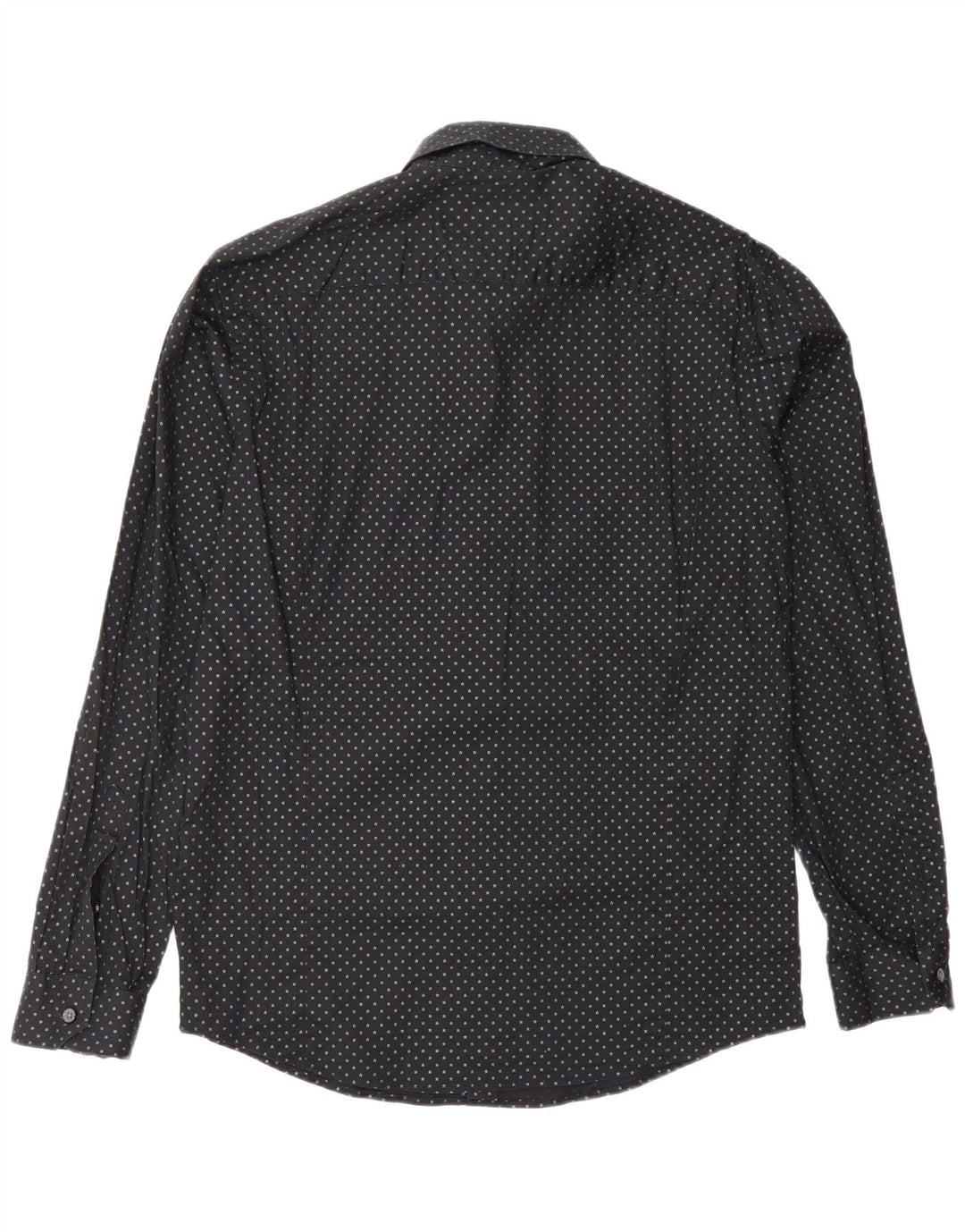 DKNY Herren Slim Fit Hemd Mittelschwarz gefleckt