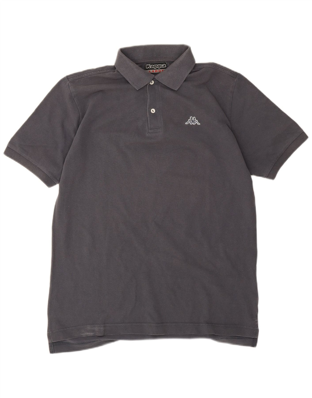 Kappa Herren-Poloshirt, große graue Baumwolle
