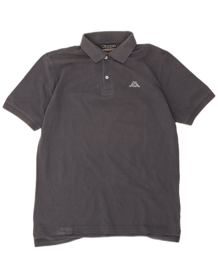 Kappa Herren-Poloshirt, große graue Baumwolle