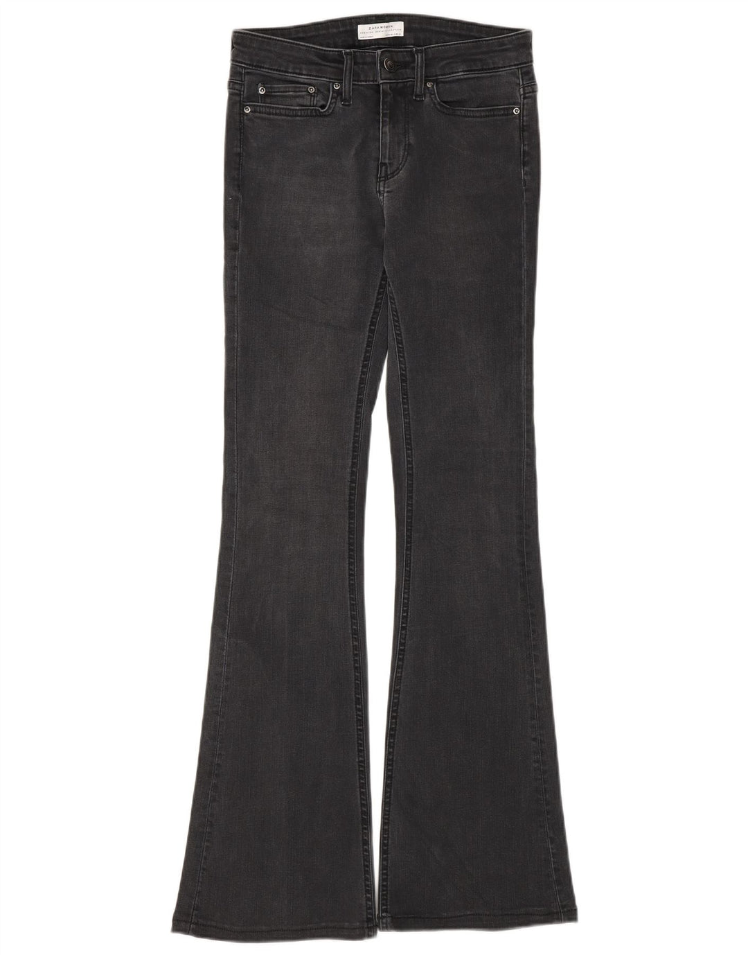 Zara Damen Schlagjeans EU 34 2XS W24 L30 Grau
