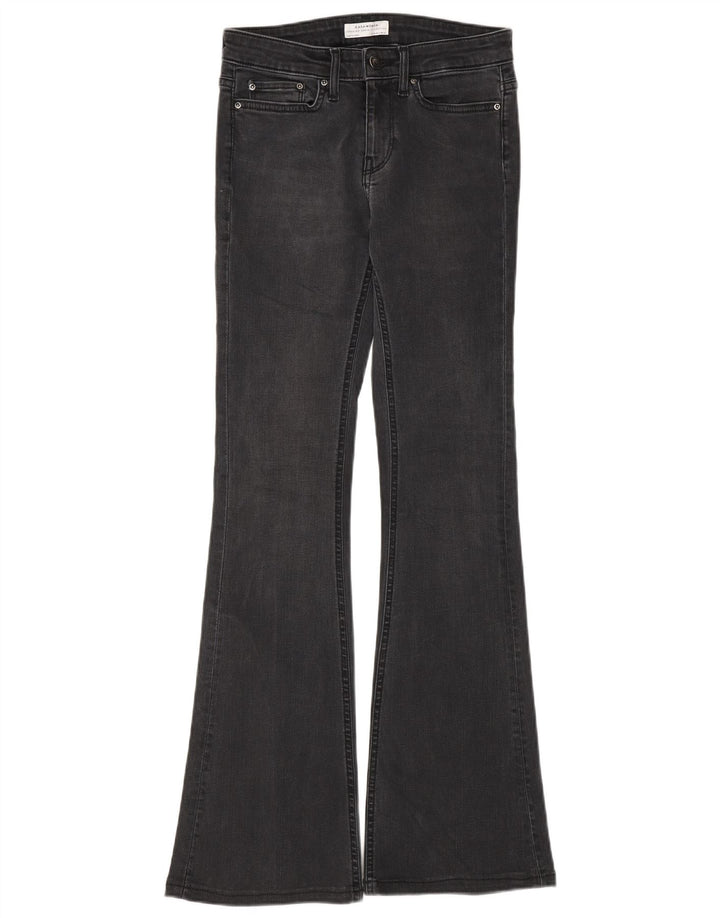 Zara Damen Schlagjeans EU 34 2XS W24 L30 Grau