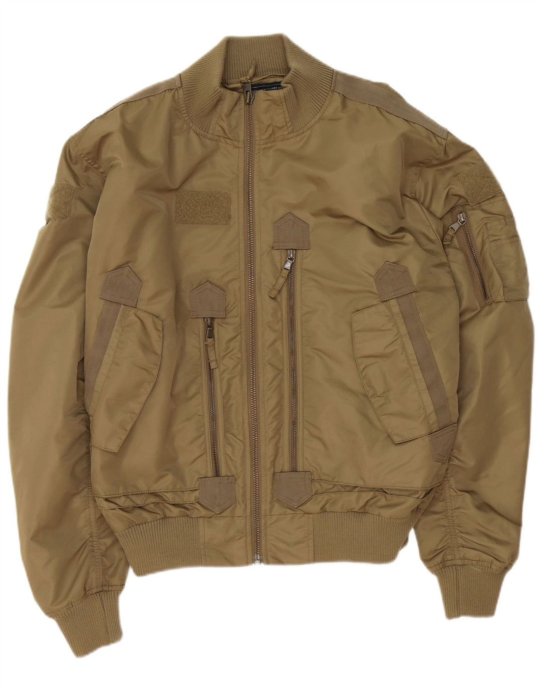 Mil-Tec Herren Flight Aviator Jacke UK 42 XL Khaki Nylon