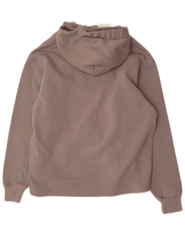 Calvin Klein Jeans Damen Graphic Oversized Hoodie Pullover UK 10 Small Grau