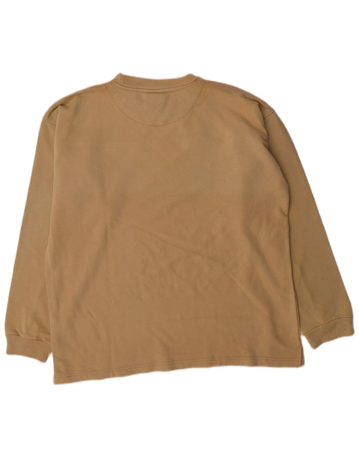 IGUANA Herren Grafik-Sweatshirt-Pullover XL Beige Baumwolle