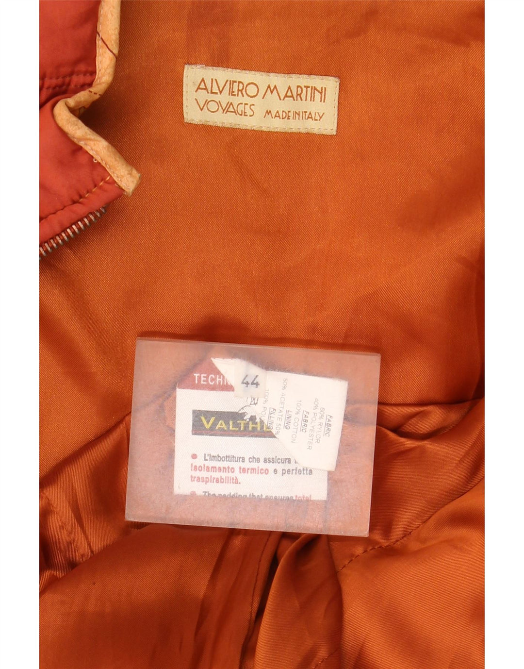 ALVIERO MARTINI Damen Wattierte Jacke IT 44 Mittelorange