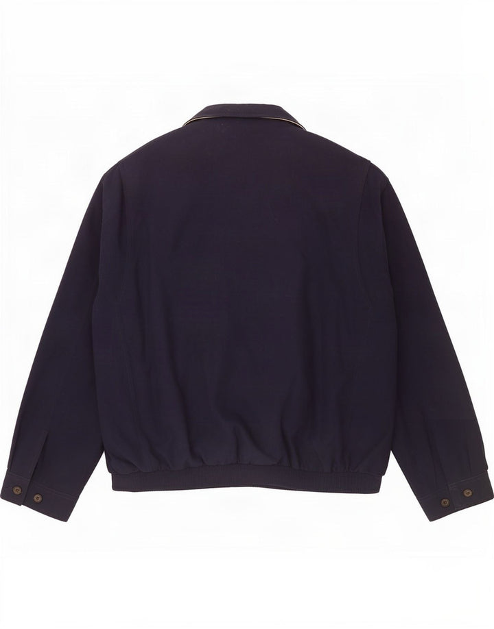Polo Ralph Lauren Herren Bomberjacke UK 40 Large Marineblau Polyester