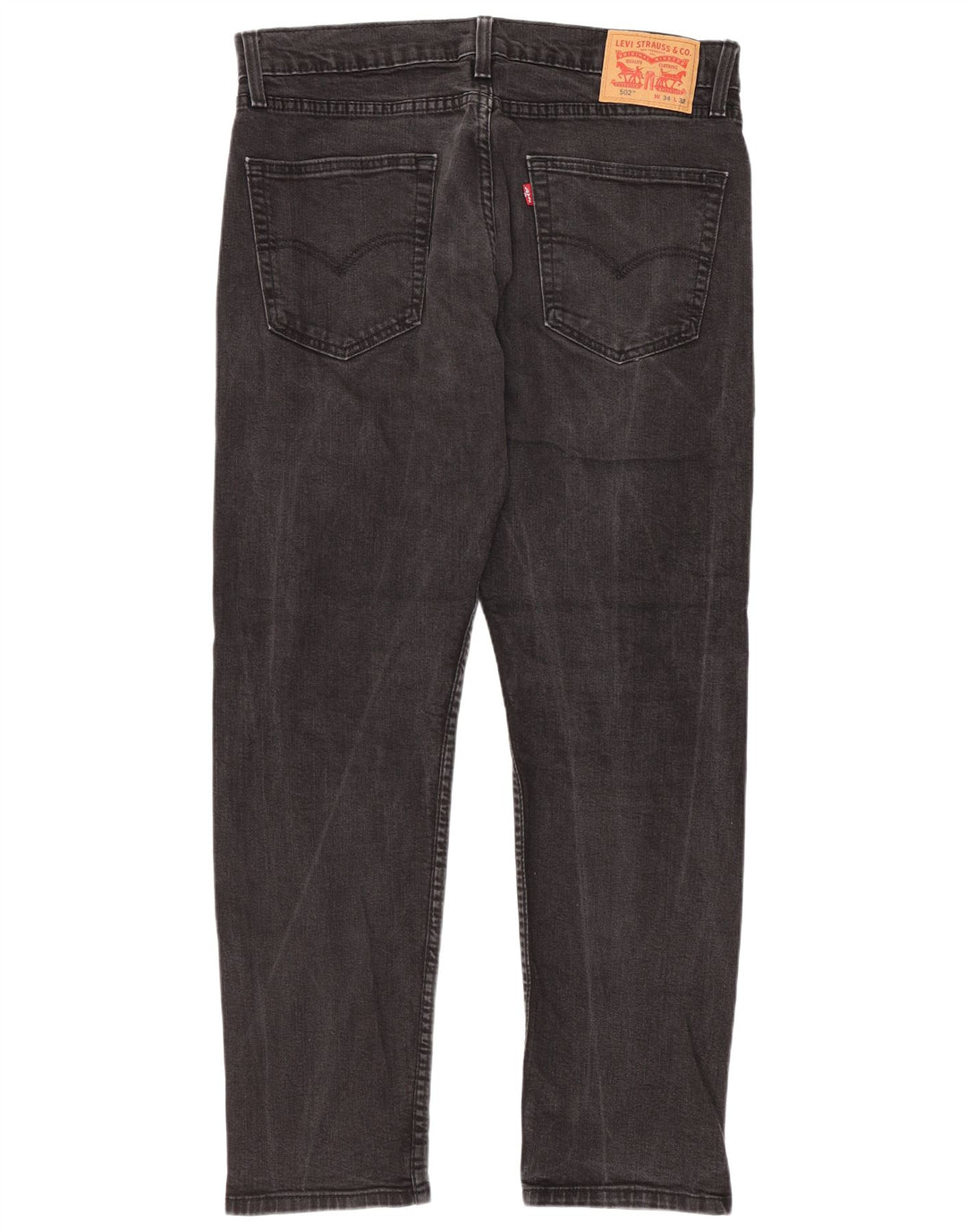 Levi's Herren 502 Tapered Jeans W34 L29 Graue Baumwolle