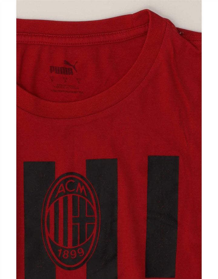 Puma Herren AC Milan Graphic T-Shirt Top Small Rot
