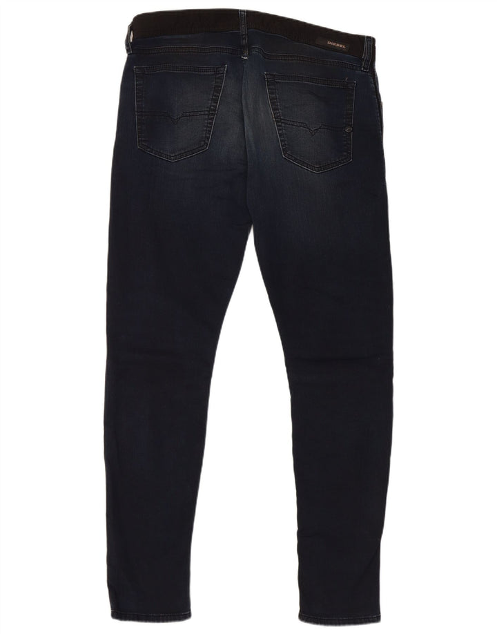 DIESEL Herren Spender Skinny Jeans W32 L30 Blaue Baumwolle