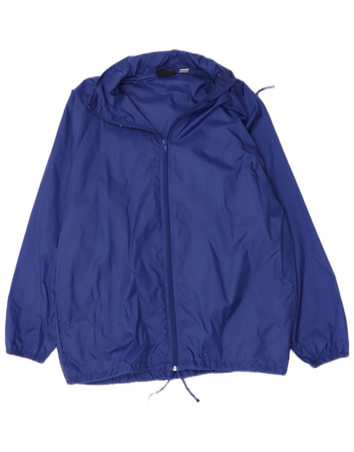 Lotto Jungen-Regenjacke mit Kapuze, 13–14 Jahre, groß, blaues Polyamid