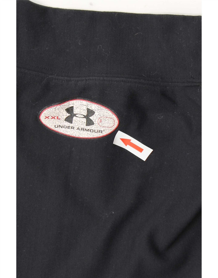 Under Armour Herren-Oberteil mit langen Ärmeln, groß, marineblaues Nylon