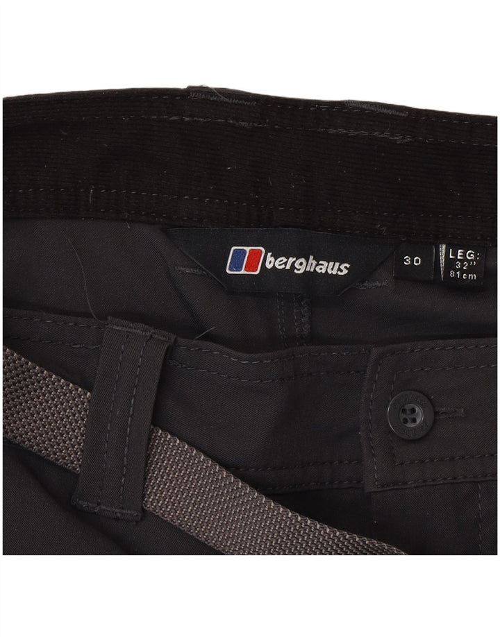 Berghaus Gerade Herren-Cargohose W30 L32 Graues Polyester