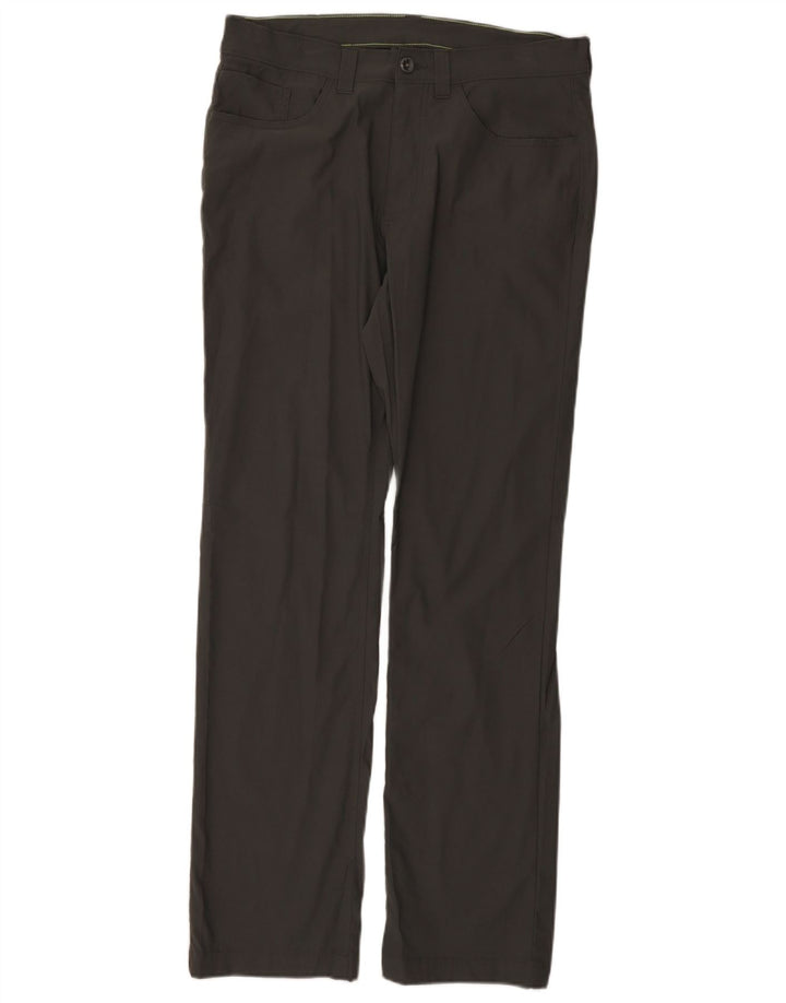 Eddie Bauer Herren gerade Freizeithose W33 L32 graues Nylon