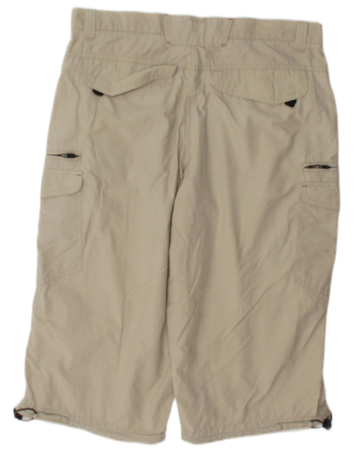 Marks & Spencer Herren-Bermuda-Cargoshorts mit normaler Passform, W34, Größe L, Beige