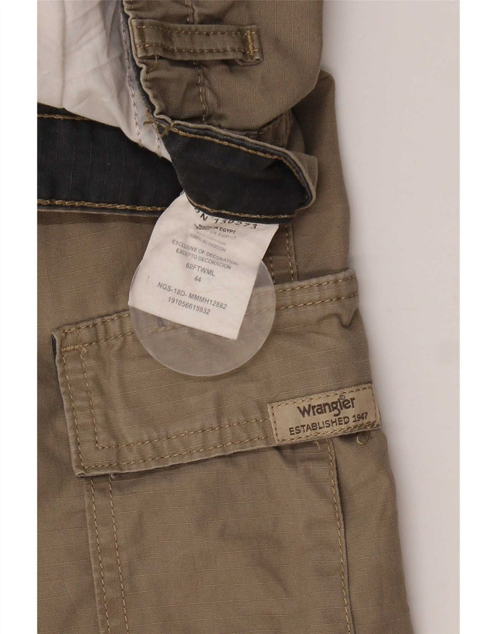 Wrangler Herren Cargoshorts W44 2XL Braune Baumwolle