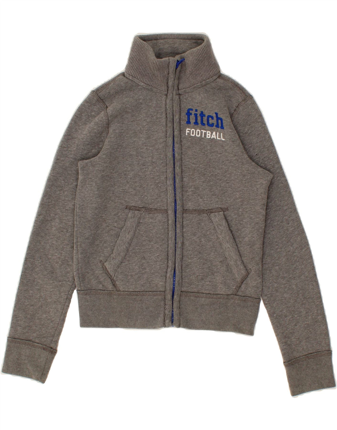 ABERCROMBIE & FITCH Boys Tracksuit Top Jacket 10-11 Years Medium Grey Vintage Abercrombie & Fitch and Second-Hand Abercrombie & Fitch from Messina Hembry 
